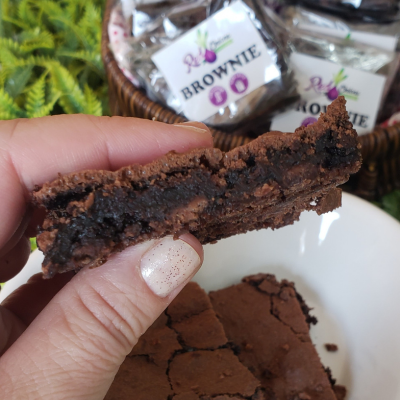 Brownie com gotas de chocolate - porção individual